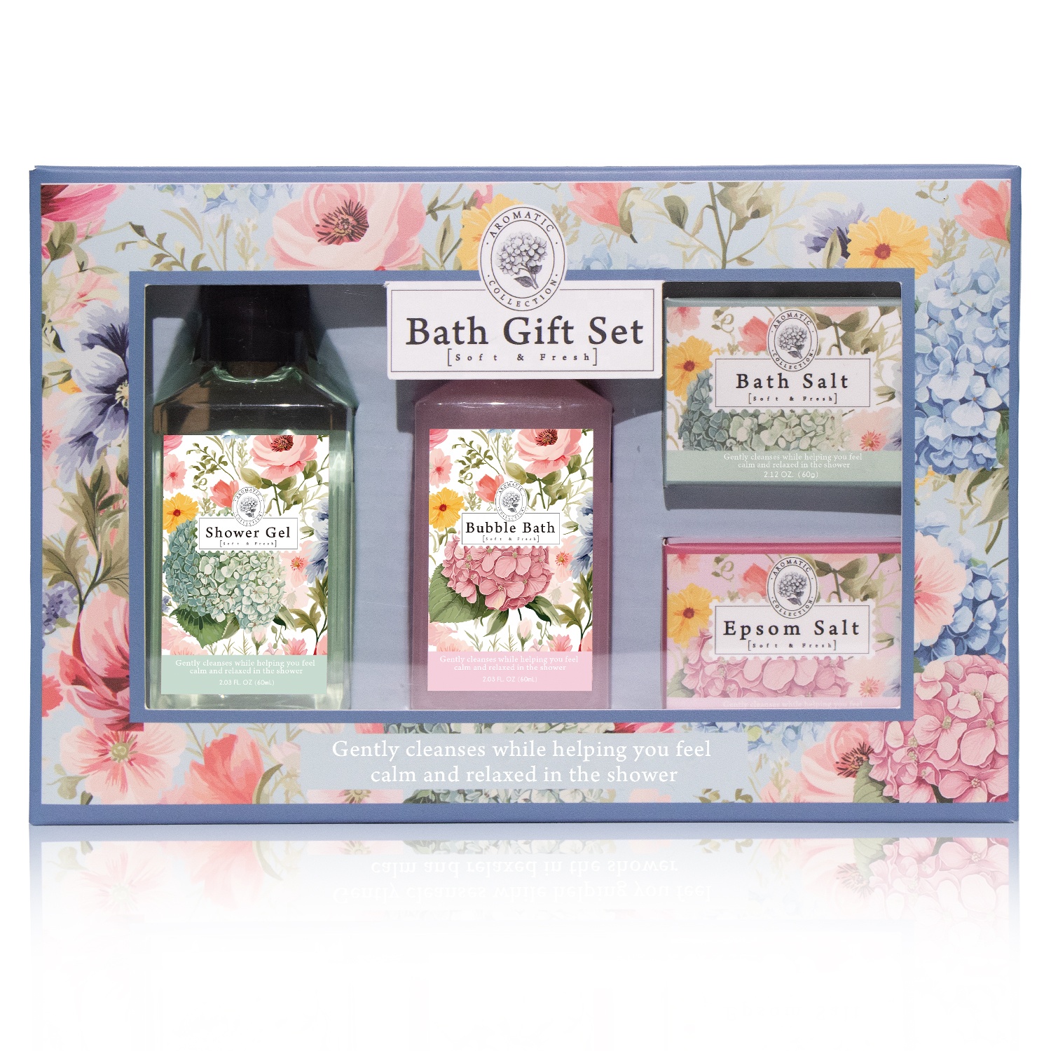 AERS Floral Bath Gift Box Set